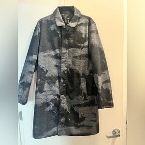 Alfani Charcoal and Black Polyester Jacket